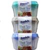 Wholesale 3PK  SQUARE FOOD CONTAINERS FRESH VENT MICROWAVE SAFE LIDS