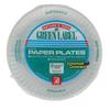 Wholesale Green Label White Paper Plate 9 in