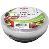 Wholesale 6PK 32OZ 3 COMPARTMENT ROUND CONTAINERS WITH LIDS