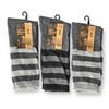 Wholesale STRIPED LAMB WOOD SOCKS  3 PAIR SIZE 10-13