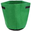 Wholesale 5pk 7gal GROW BAG GREEN 12x14'' FABRIC POT w/HANDLES