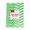 Wholesale 24ct PAPER STRAWS GREEN & WHITE